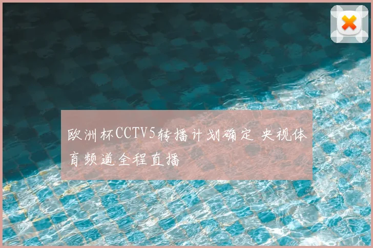 欧洲杯CCTV5转播计划确定 央视体育频道全程直播